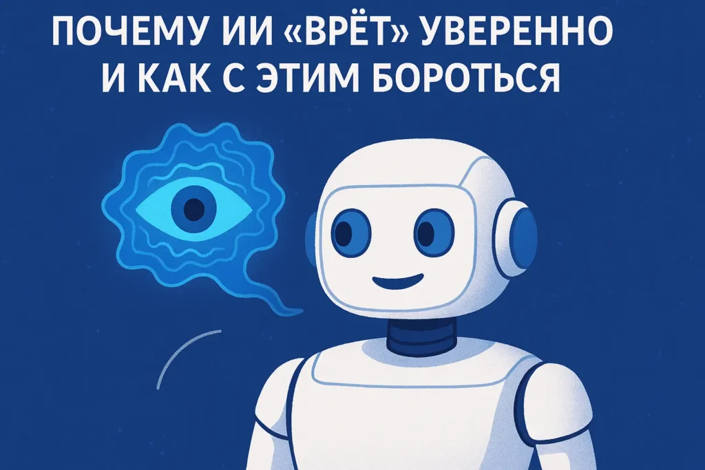 Галлюцинации ИИ: Почему ИИ «врёт» уверенно и как с этим бороться - Иллюстрация к статье